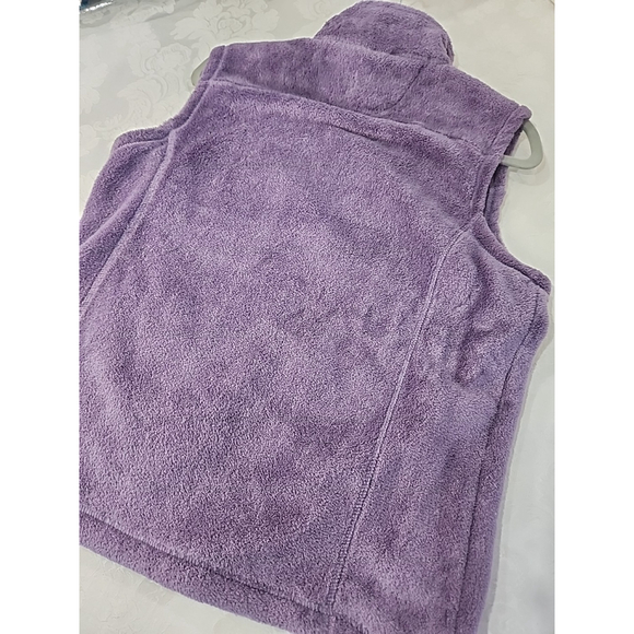 Nina Capri Womens Fleece Vest Purple Full Zip Sleeveless Sz M - Picture 7 of 7